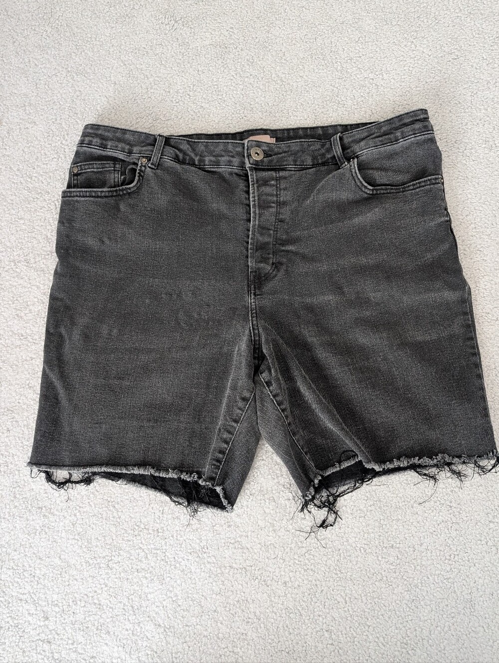 Black Denim Bermuda Shorts
